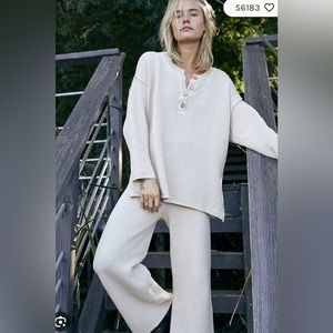 Free people Hailee sweater set
